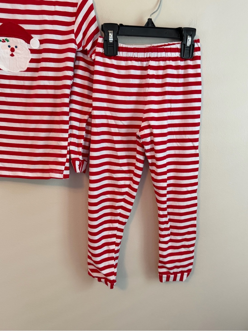 The Bailey Boys Red & White Striped Santa Pajama Set - Picture 3 of 4